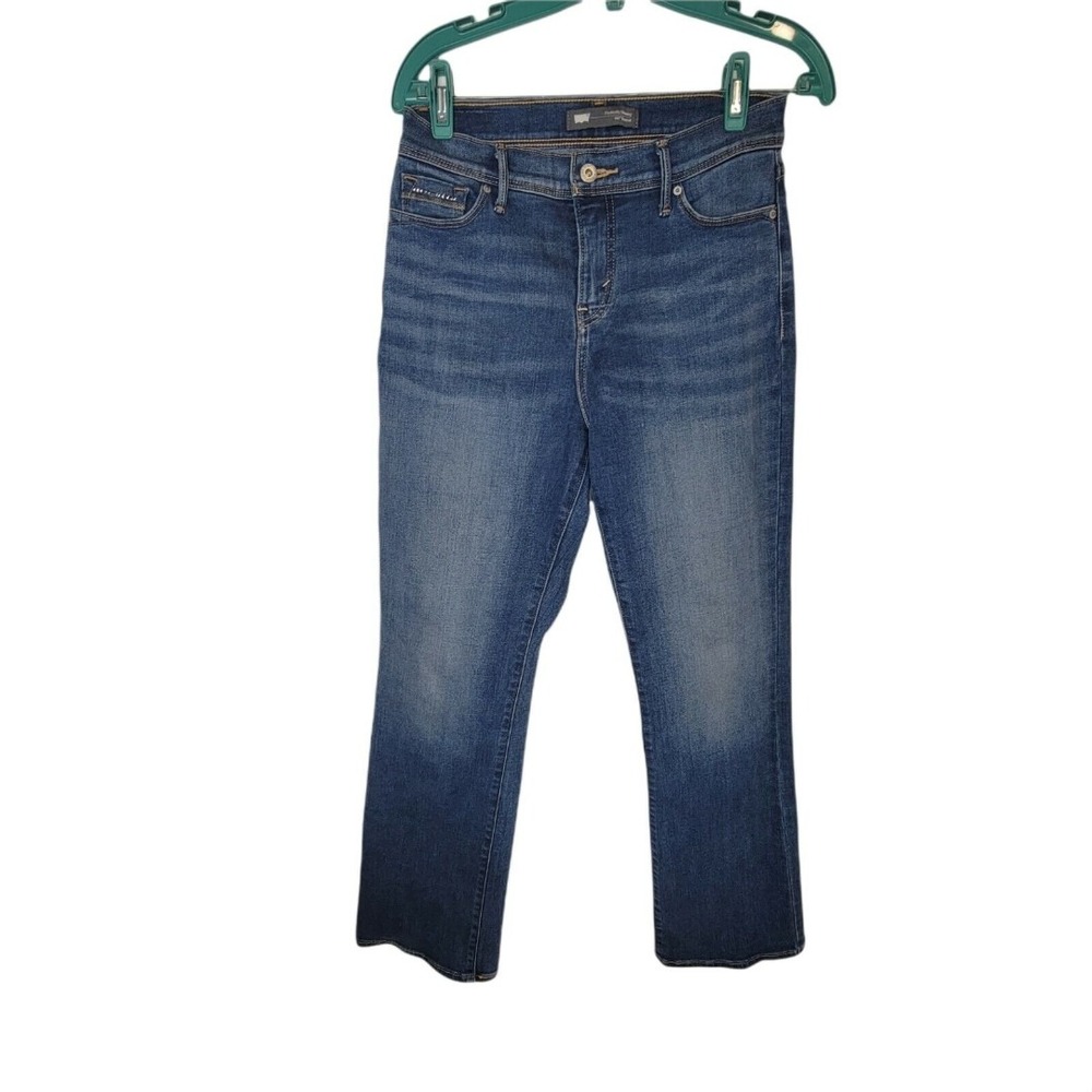 Levi's 512 Perfectly Slimming Womens Stretch Denim Blue Jeans Bootcut 27x32